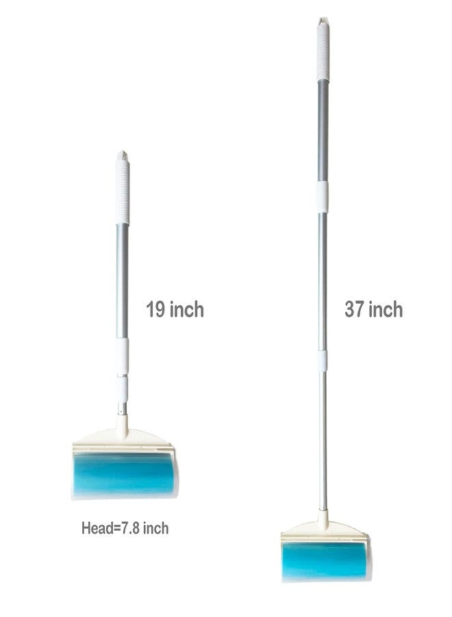 SUZZYVINE Pet Hair Remover with Long Handle, Resuable Lint Roller Cat Dog Hair Remover, Washasble Sticky, Reusable （1 Long Handle 1 Wide Roller Plus 1 Medium Roller + 1 Travel - Image 2