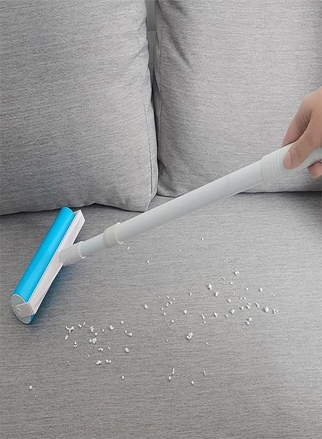 SUZZYVINE Pet Hair Remover with Long Handle, Resuable Lint Roller Cat Dog Hair Remover, Washasble Sticky, Reusable （1 Long Handle 1 Wide Roller Plus 1 Medium Roller + 1 Travel - Image 5
