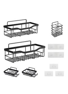 Generic 5 Pack Bathroom Shelf, Waterproof Bathroom Organizer, Strong Load-Bearing Capacity, Suitable for Storing Kitchen Condiments and Shower Gel  - Image 1