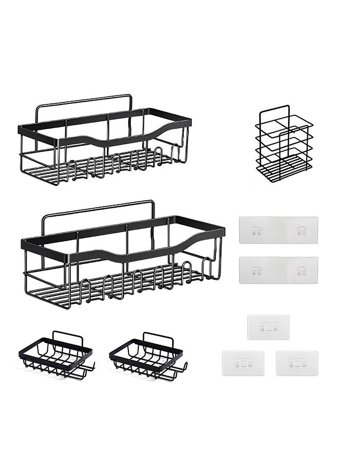 5 Pack Bathroom Shelf, Waterproof Bathroom Organizer, Strong Load-Bearing Capacity, Suitable for Storing Kitchen Condiments and Shower Gel  - Image 1