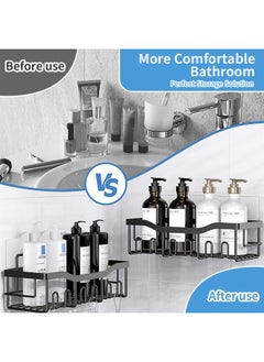 Generic 5 Pack Bathroom Shelf, Waterproof Bathroom Organizer, Strong Load-Bearing Capacity, Suitable for Storing Kitchen Condiments and Shower Gel  - Image 5