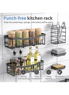 Generic 5 Pack Bathroom Shelf, Waterproof Bathroom Organizer, Strong Load-Bearing Capacity, Suitable for Storing Kitchen Condiments and Shower Gel  - Image 2