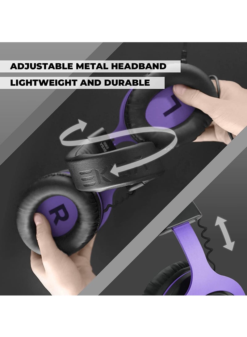EKSA E900 Over Ear Wired Gaming Headset For PC, PS4,PS5, Xbox - Detachable Noise Canceling Mic - Image 4