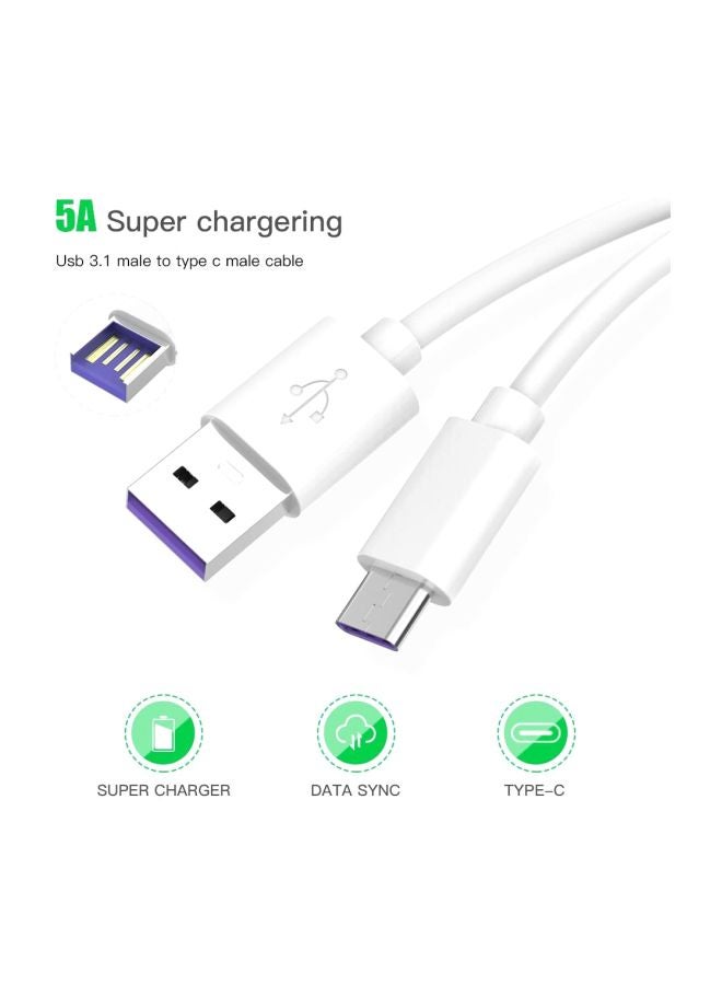 HUAWEI Type C Fast Charging Cable White - Image 2