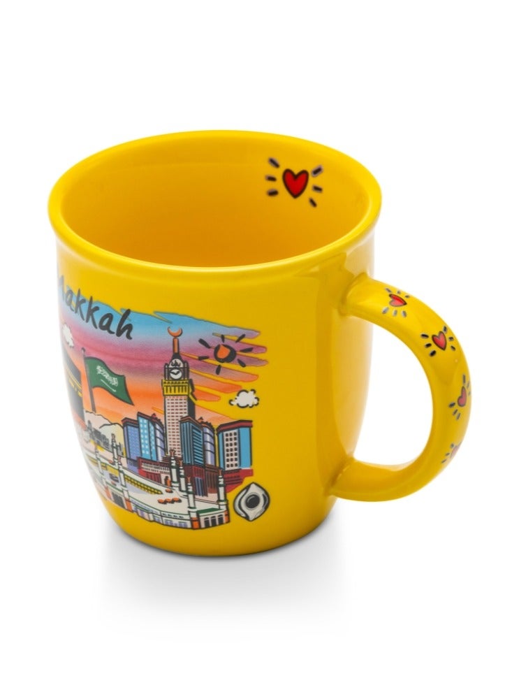 قفتات كوب تذكاري بتصميم مطبوع معالم مكة المكرمة الساحرة - Image 3