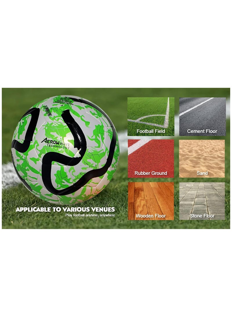 سبال كرة القدم كرة القدم لمباريات كأس العالم أفضل كرة مقاومة للماء للاستخدام في الأماكن المغلقة/الخارجية للتدريب الاحترافي ومطابقة الرجال والنساء للشباب والكبار - Image 4