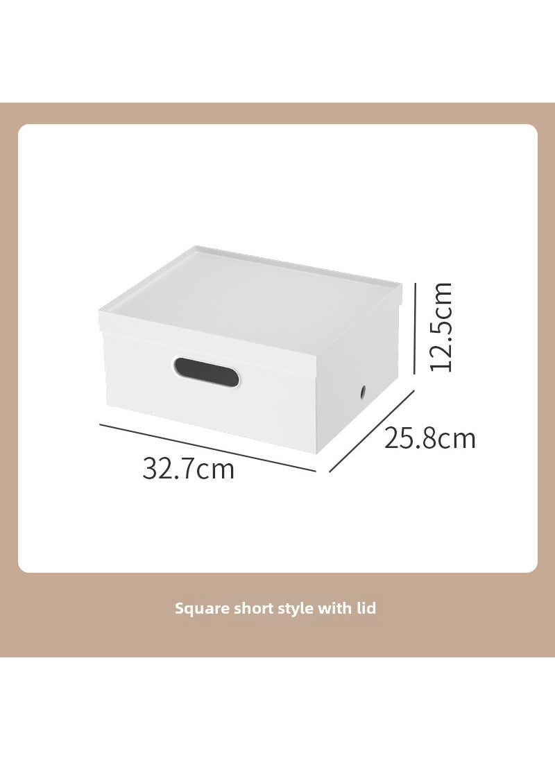 Japanese Style Large Storage Box for Home Square short box + lid