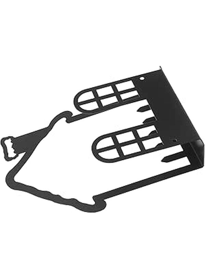 حامل مفاتيح معلق على الحائط ومنظم بريد مع 5 خطاطيف للمدخل أو مكتب المنزل - Image 1