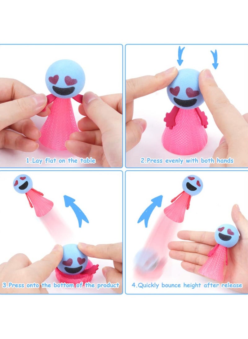 Mr. Penda 24 Pcs Jumping Spring Toys Colorful for Kids Birthday party, 4x9cm Bouncy Ball Toys for party favors Birthday Giveaways, Bulk Mini Toys Goody Bag (Random Color)  - Image 5