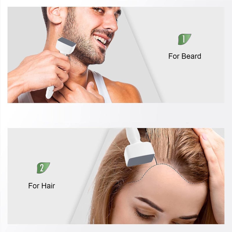 قلم ديرما ستامب دكتور بيوتي قابل للتعديل بمشغلات تيتانيوم 140 قابل لإعادة الاستخدام للعناية بالبشرة ونمو الشعر واللحية بديل الديرما رولر للرجال والنساء للاستخدام المنزلي - Image 4