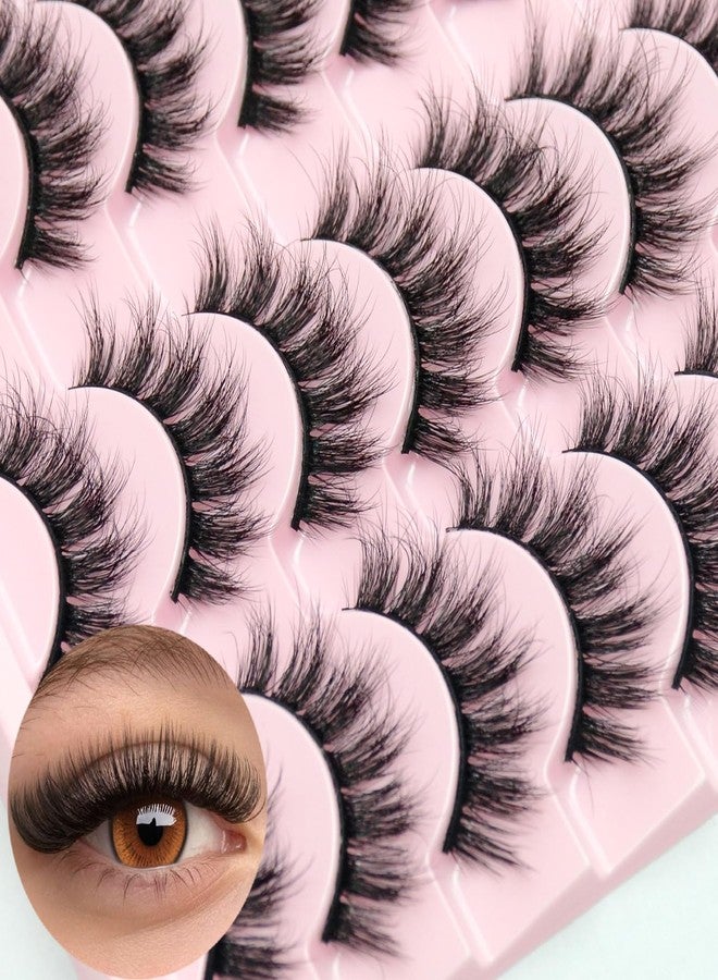 لوويجز رموش صناعية خفيفة من لويجز، رموش منك ثلاثية الأبعاد، رموش كثيفة تشبه عيون القطة، مظهر طبيعي، رموش صناعية سميكة وناعمة ومجعدة، 14 زوجًا - Image 5