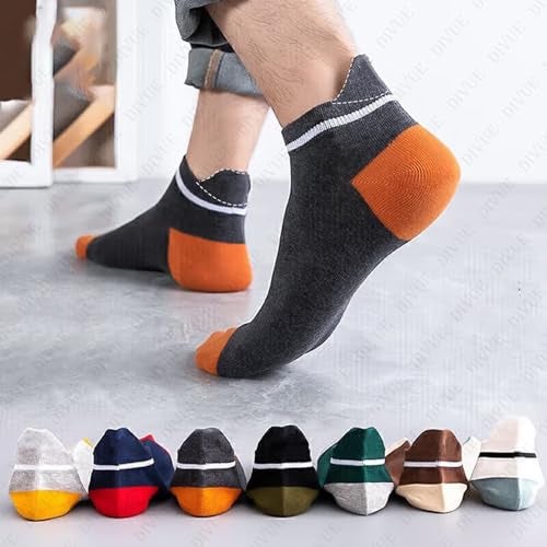 DIVUE Ankle Length Cotton Socks Unisex – Pack of 7 Multicolor Soft & Breathable Everyday Use Socks for Men & Women – Durable Stretchable Comfort Fit – Casual & Office Wear - Image 4