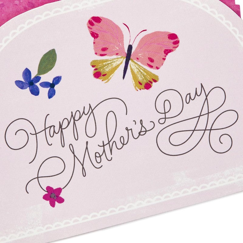 Hallmark Paper Wonder Mother's Day Pop-Up Card - Purple Flower Bouquet, Beautiful in Every Way - Image 4