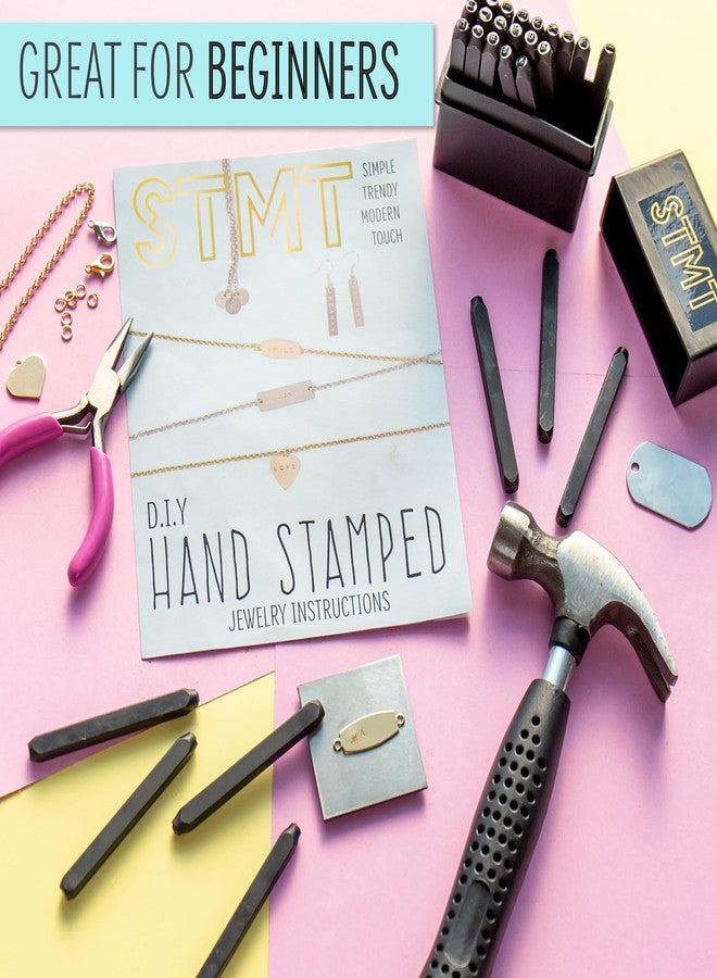 STMT D.I.Y. Hand Stamped , DIY Personalized Stamp Jewelry, Great Teenage Birthday Gift, Unique Handmade Jewelry & Name Plates, Bead Kits for Kids, Teens & Adults Ages 14+ - Image 4