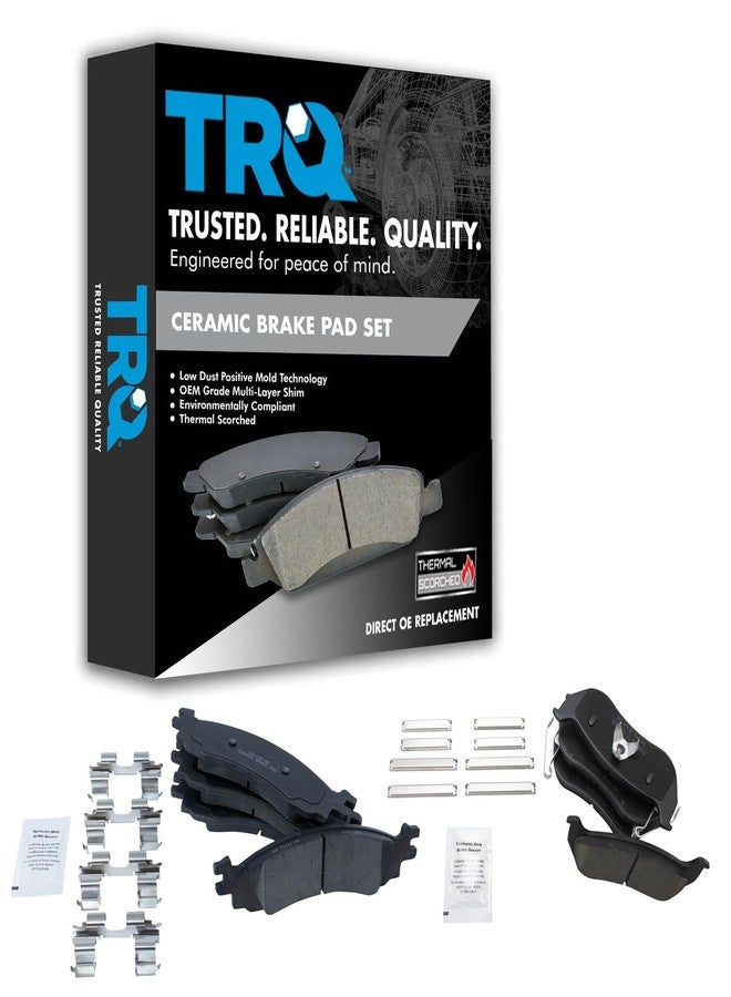 تي آر كيو طقم تيل فرامل قرصية شبه معدنية ممتازة من نوع Posi، أمامي وخلفي، لسيارات فورد - Image 1