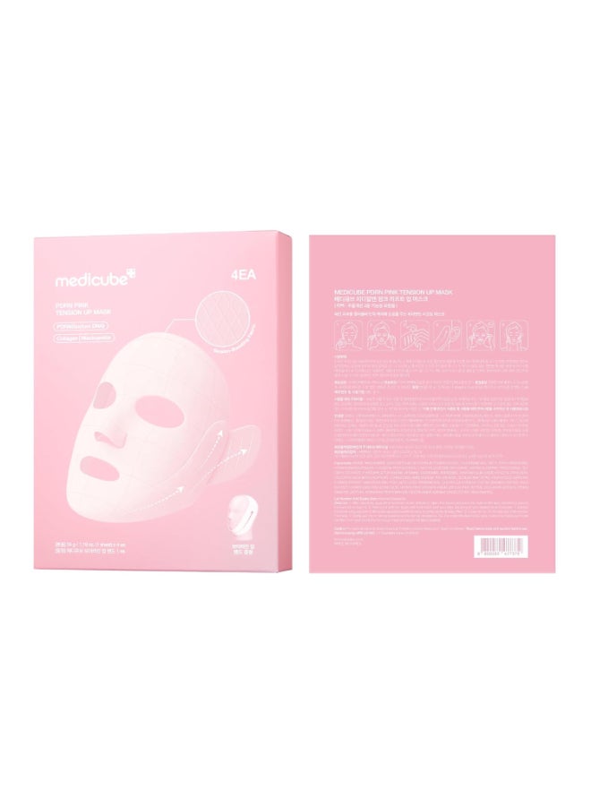 Medicube PDRN Pink Collagen Gel Mask Salmon DNA Firming Brightening Hydrating Korean Skincare 5 Sheets - Image 1
