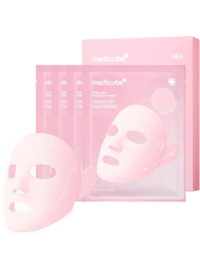 Medicube PDRN Pink Collagen Gel Mask Salmon DNA Firming Brightening Hydrating Korean Skincare 5 Sheets - Image 2