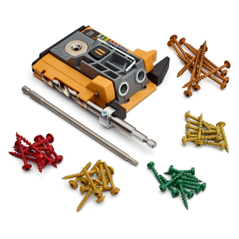 BORA Automatic Mini Pocket Hole Jig Kit for Woodworking Compact All-in-One Self Adjusting Woodworking Joinery Tool for Strong Joints BR-A170301 - Image 1