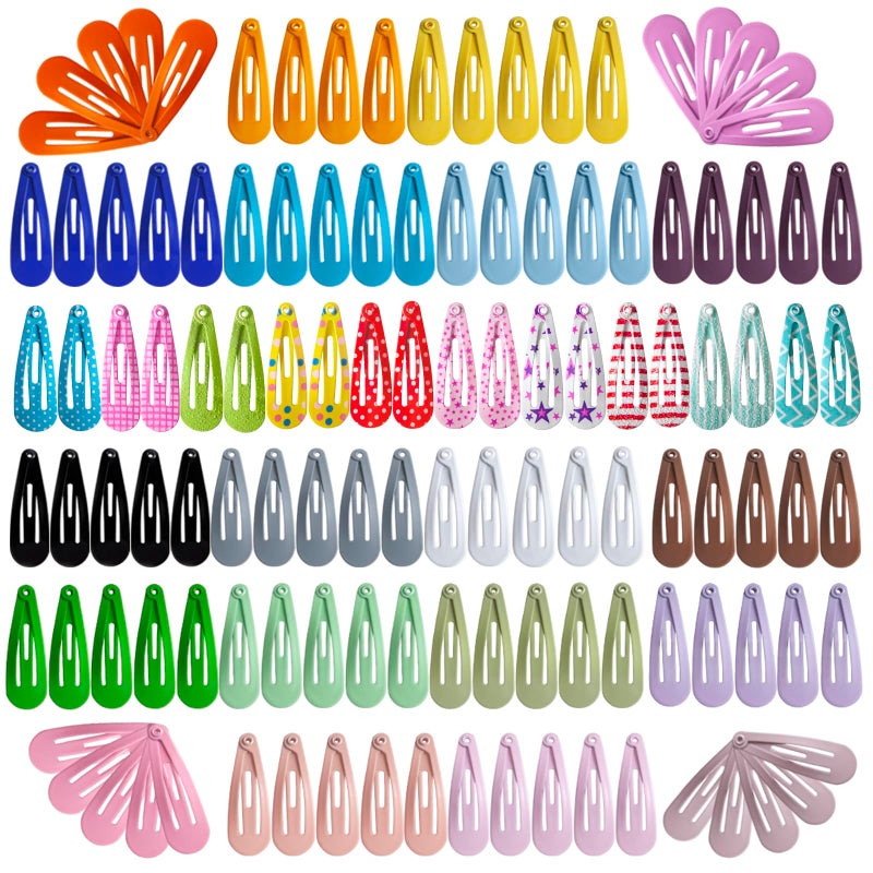 SLYFTE Premium Snap Mini Hair Clips Kids Metal Non Slip Hair Bow Clips for Girls Toddlers Hair Accessories Colorful 30 Colors - Image 3