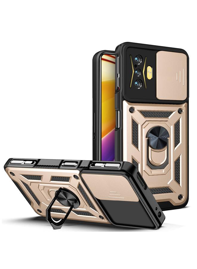 The Bros Case For Xiaomi Poco F4 GT / Redmi K50 Gaming Sliding Camera Cover Design TPU+PC Phone Case