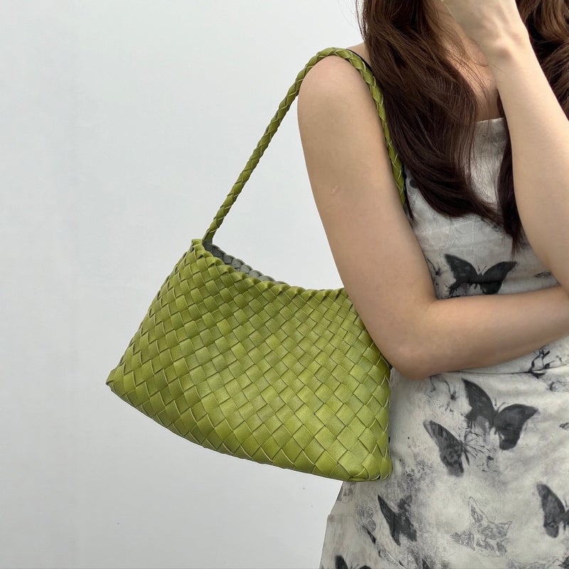 Selling Pure Hand-Woven Armpit Bag For Women New High-Quality Versatile Retro Portable Shoulder Bag - Image 3