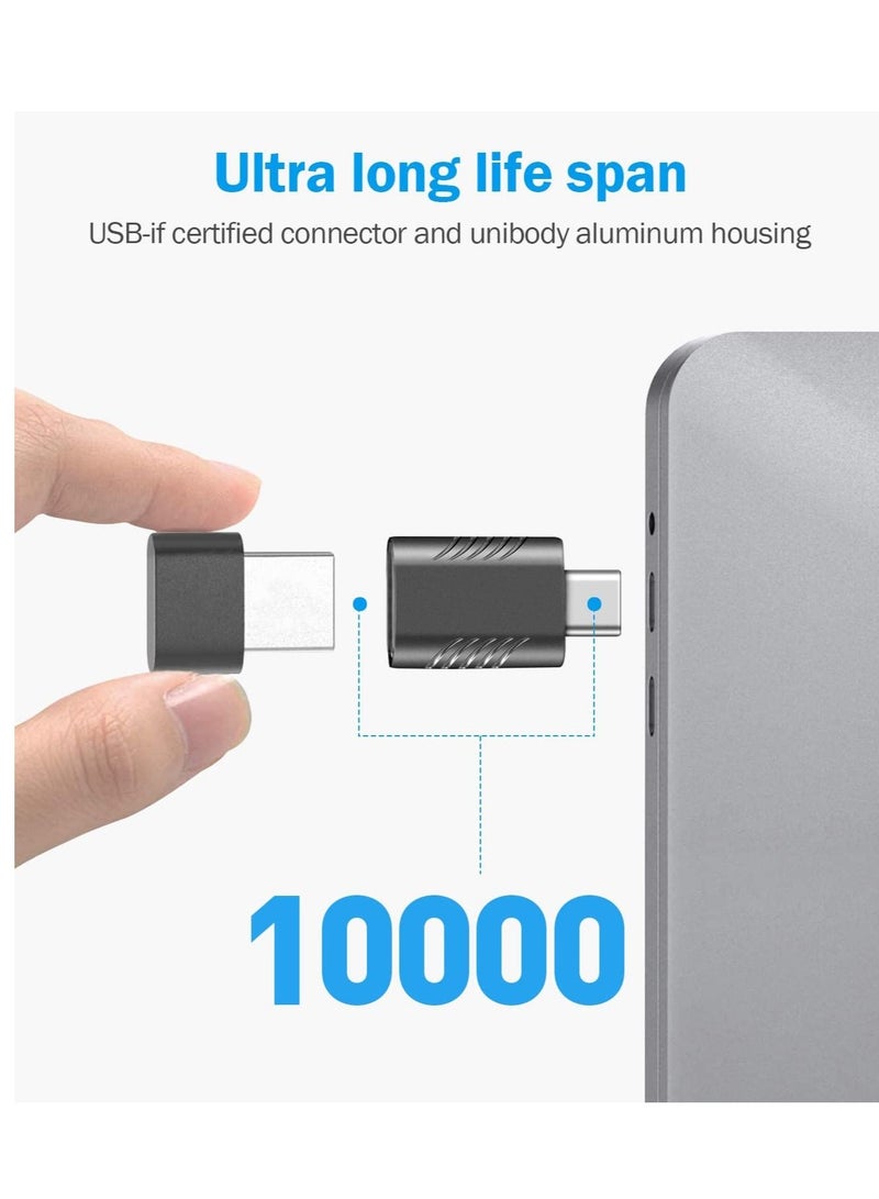 2 Pack USB A to USB C Adapter USB C Male to USB Female Adapter USB C Adapter USB 3.2 to USB C Data Transfer Adapter for MacBook Pro iPad Pro More Type C and Thunderbolt 3 Devices  - Image 3