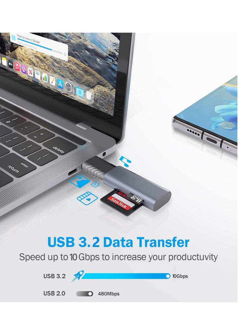 2 Pack USB A to USB C Adapter USB C Male to USB Female Adapter USB C Adapter USB 3.2 to USB C Data Transfer Adapter for MacBook Pro iPad Pro More Type C and Thunderbolt 3 Devices  - Image 4