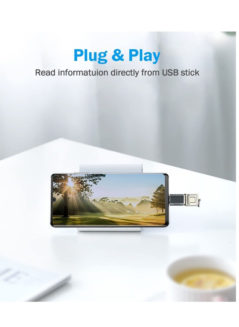 2 Pack USB A to USB C Adapter USB C Male to USB Female Adapter USB C Adapter USB 3.2 to USB C Data Transfer Adapter for MacBook Pro iPad Pro More Type C and Thunderbolt 3 Devices  - Image 5