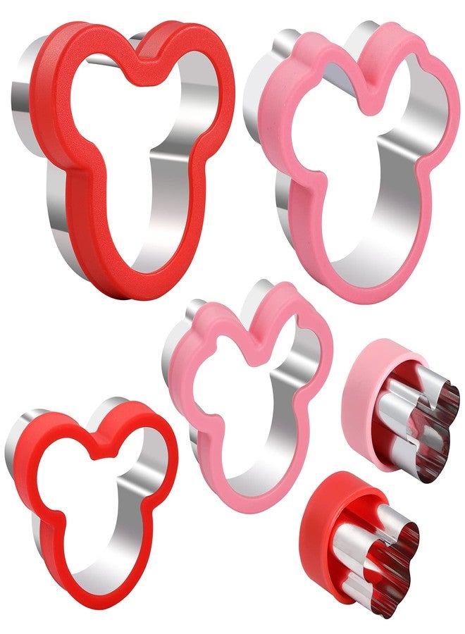 CokiArt 6pcs Mouse Cookie Cutters Set,Sandwich Biscuit Cutter, Food Grade Stainless Steel Sandwich Cookie Cutters for Baking - Image 1