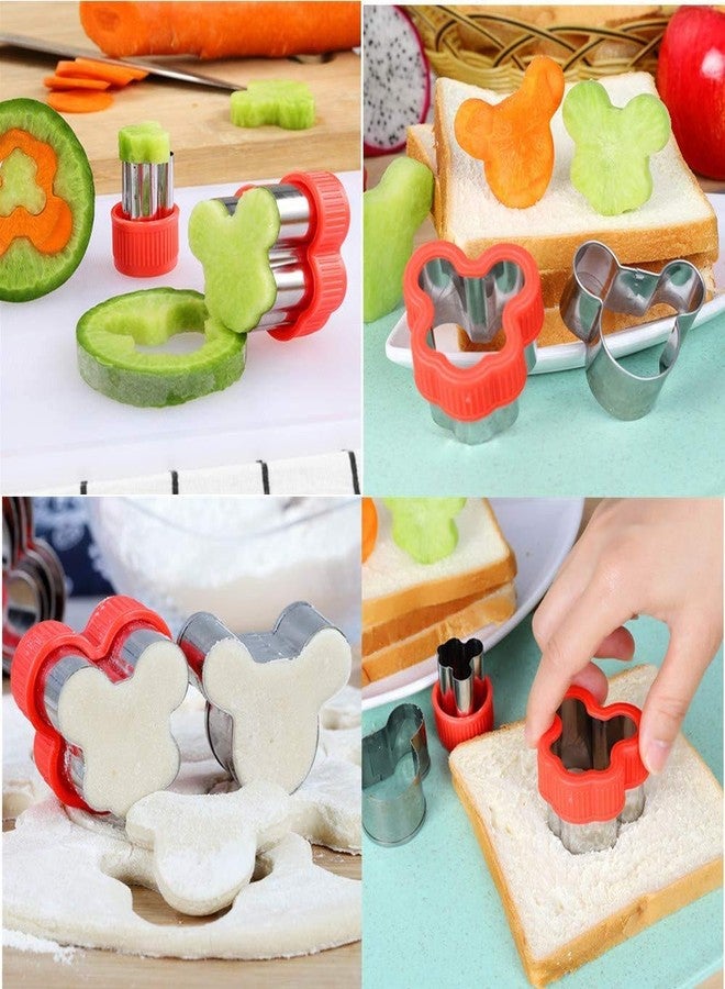 CokiArt 6pcs Mouse Cookie Cutters Set,Sandwich Biscuit Cutter, Food Grade Stainless Steel Sandwich Cookie Cutters for Baking - Image 4
