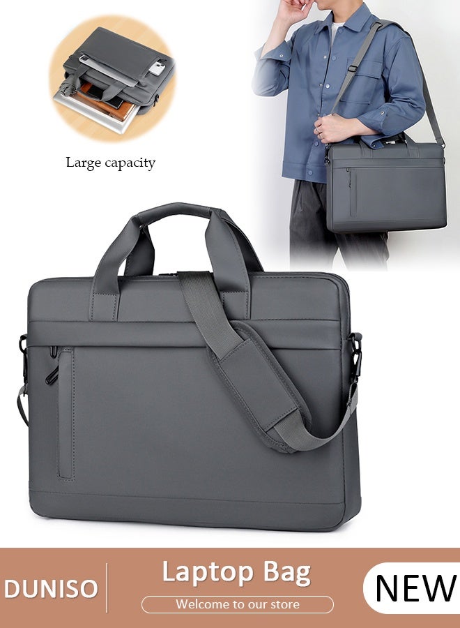 DUNISO 16 Inch Laptop Bag Lightweight Computer Bag Travel Business Handbag Briefcase Water Resistance Shoulder Messenger Bag for Men and Women Work Office - Image 1