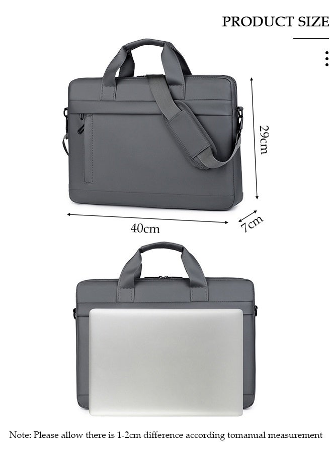 DUNISO 16 Inch Laptop Bag Lightweight Computer Bag Travel Business Handbag Briefcase Water Resistance Shoulder Messenger Bag for Men and Women Work Office - Image 2