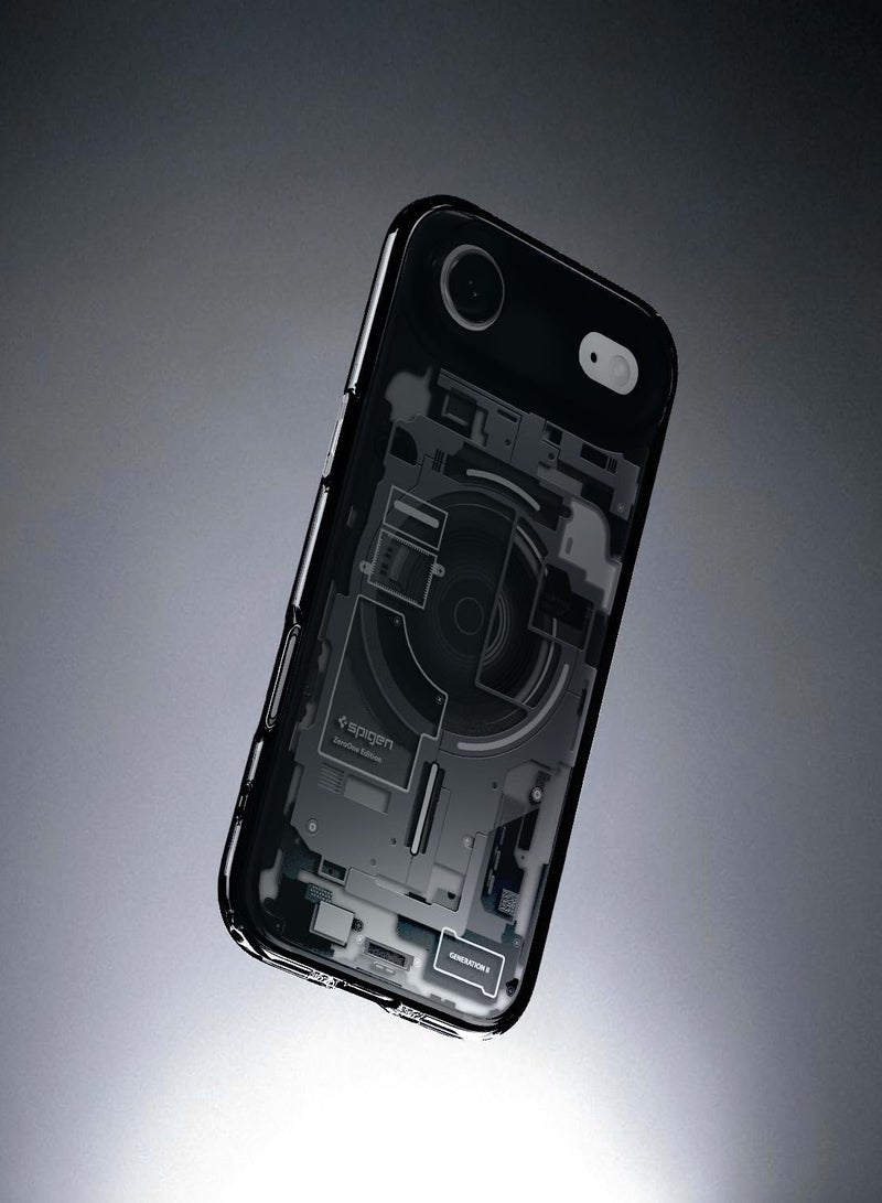 Spigen Ultra Hybrid MagFit iPhone 17 Air Case Cover with MagSafe (2025) - Zero One Black - Image 3