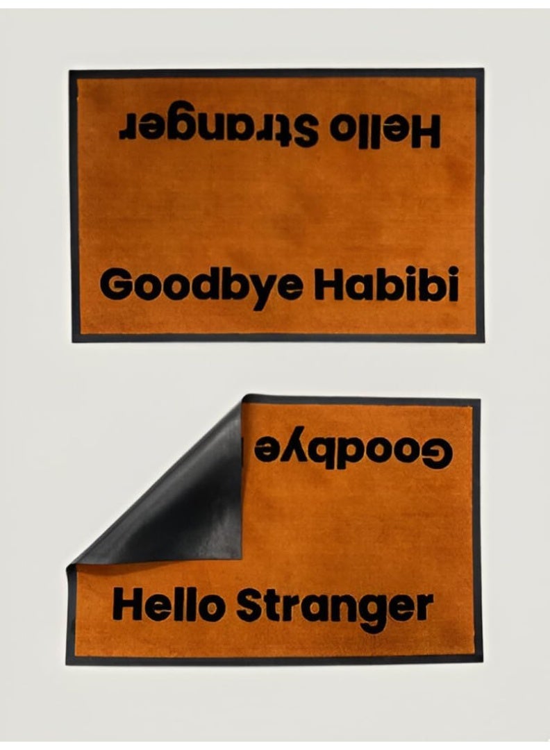 DARNA Hello Stranger Welcome Doormat, Brown, 90 x 60 cm - Image 5