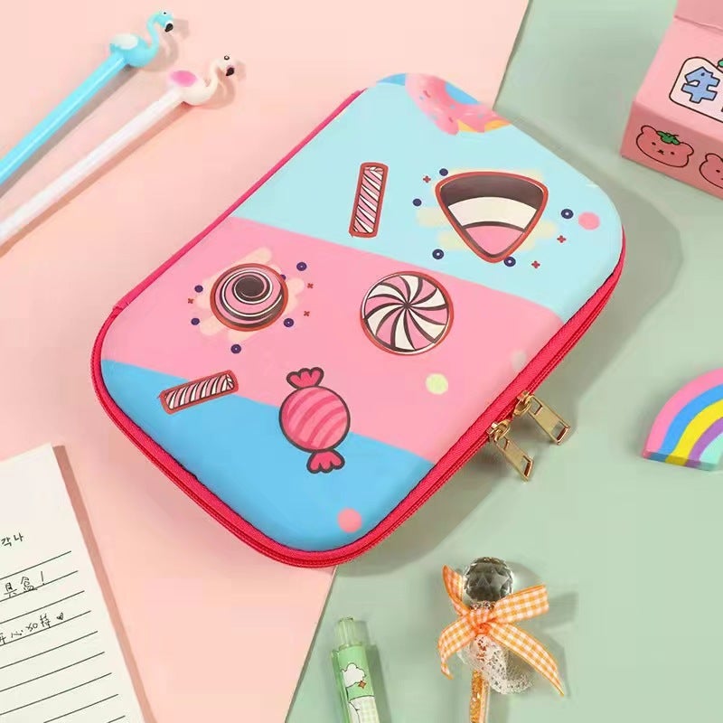 New Cartoon Cute Three-Dimensional Stationery Box Large Capacity Children'S Pencil Box Boy Girl Pencil Box Student Pencil Bag - Image 1
