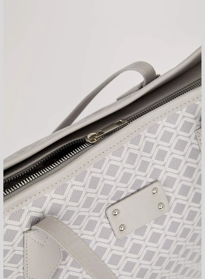 ديفاكتو Faux Leather Polka Dot Print Big Bag & Wallet