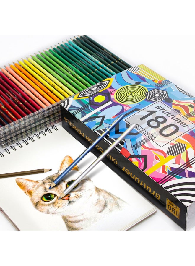 Brutfuner This Model 120 Color Color Pencil 180 Color Lead Oily Water Soluble Color Lead Comic Brush Color Pen Graffiti Gift - Image 4