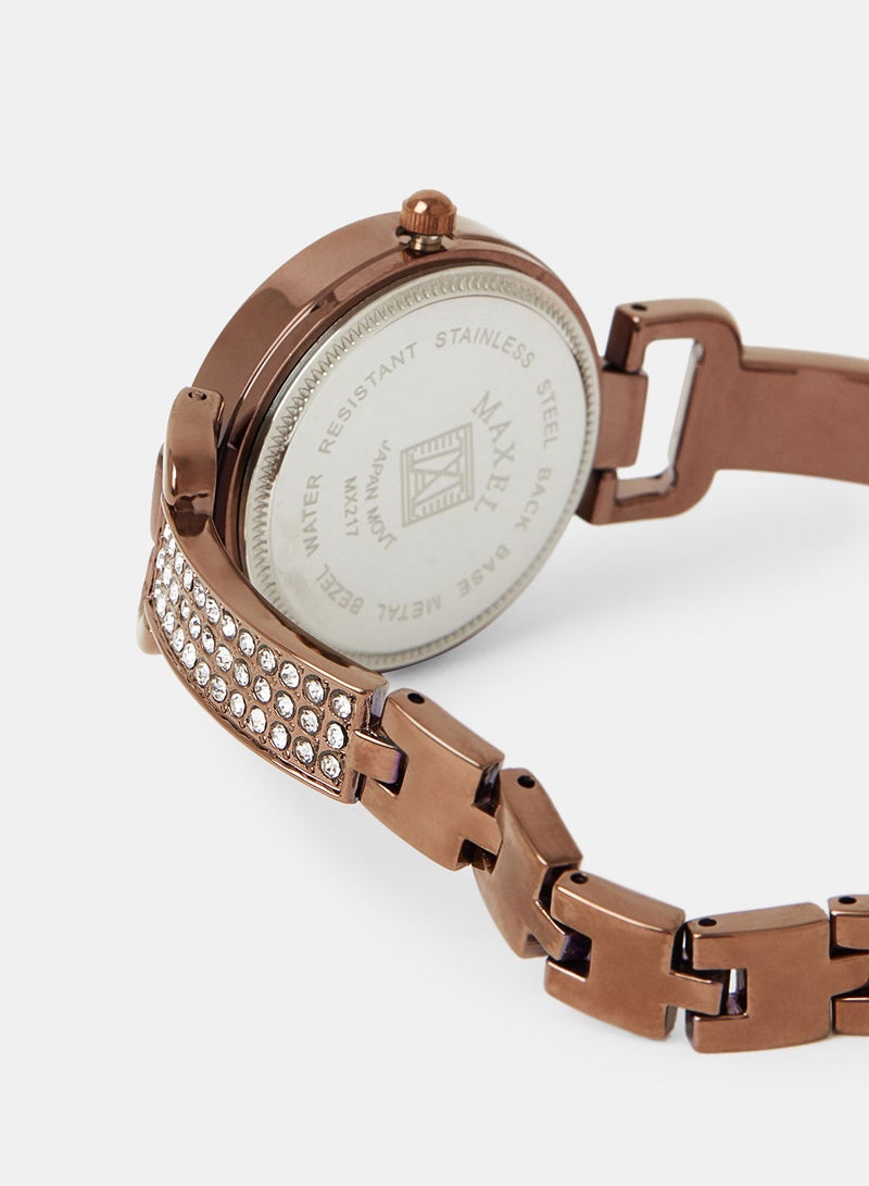 Maxel Women's Quartz Classic Fashion Analog Wrist Watch MX469 - 28mm - Image 4