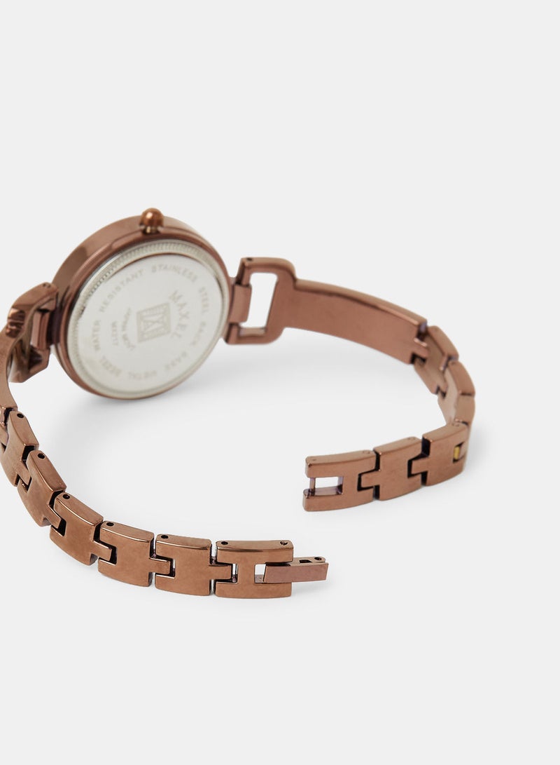 Maxel Women's Quartz Classic Fashion Analog Wrist Watch MX469 - 28mm - Image 3