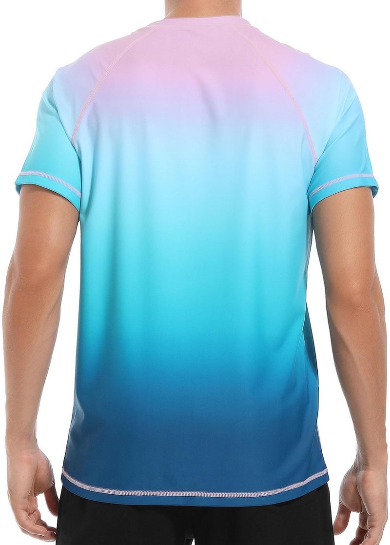 VAYAGER Men's Swim Shirts Rash Guard UPF 50+ T Shirts Quick Dry Loose Fit Water Surfing Shirt - Image 2