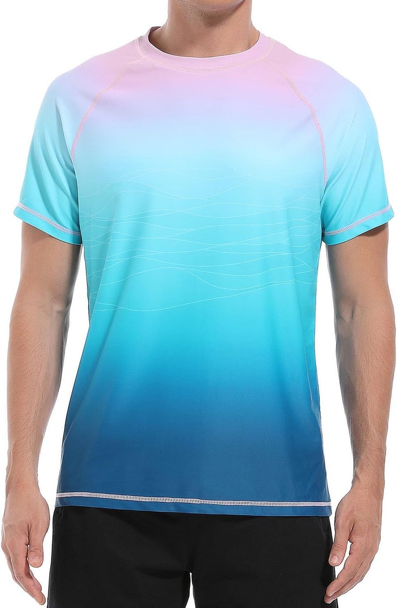 VAYAGER Men's Swim Shirts Rash Guard UPF 50+ T Shirts Quick Dry Loose Fit Water Surfing Shirt - Image 1