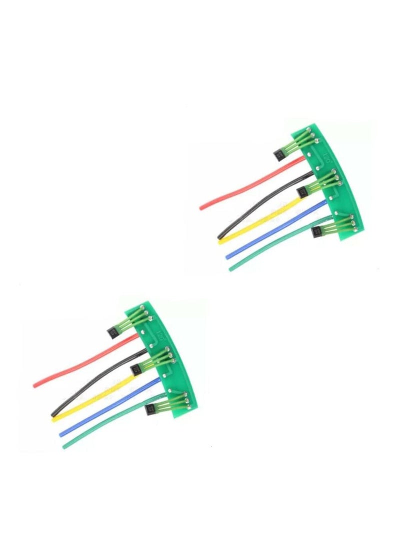 SaiDian SaiDian 2Pcs E Bike Hall Sensor 2-Wheels Electric Vehicles Motor Hall Element Circuit Board 41F Motor Hall Plate Sensor 120 Degree with Wire  - Image 1