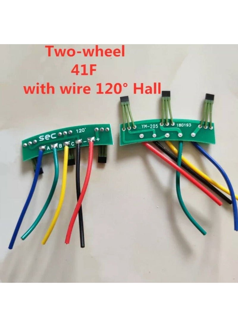 SaiDian SaiDian 2Pcs E Bike Hall Sensor 2-Wheels Electric Vehicles Motor Hall Element Circuit Board 41F Motor Hall Plate Sensor 120 Degree with Wire  - Image 4