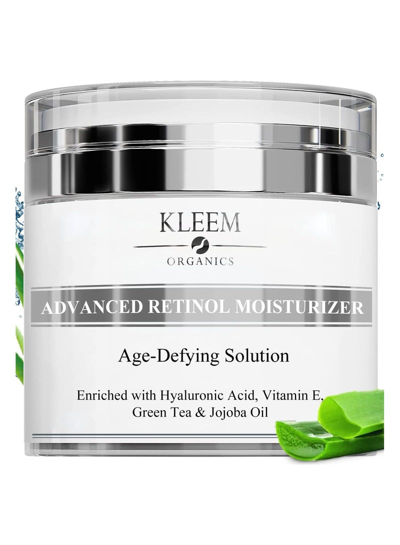 Kleem Organics Anti-Aging Moisturizing Retinol Cream for Face, Neck and Decollete with 2.5% Retinol - Image 1