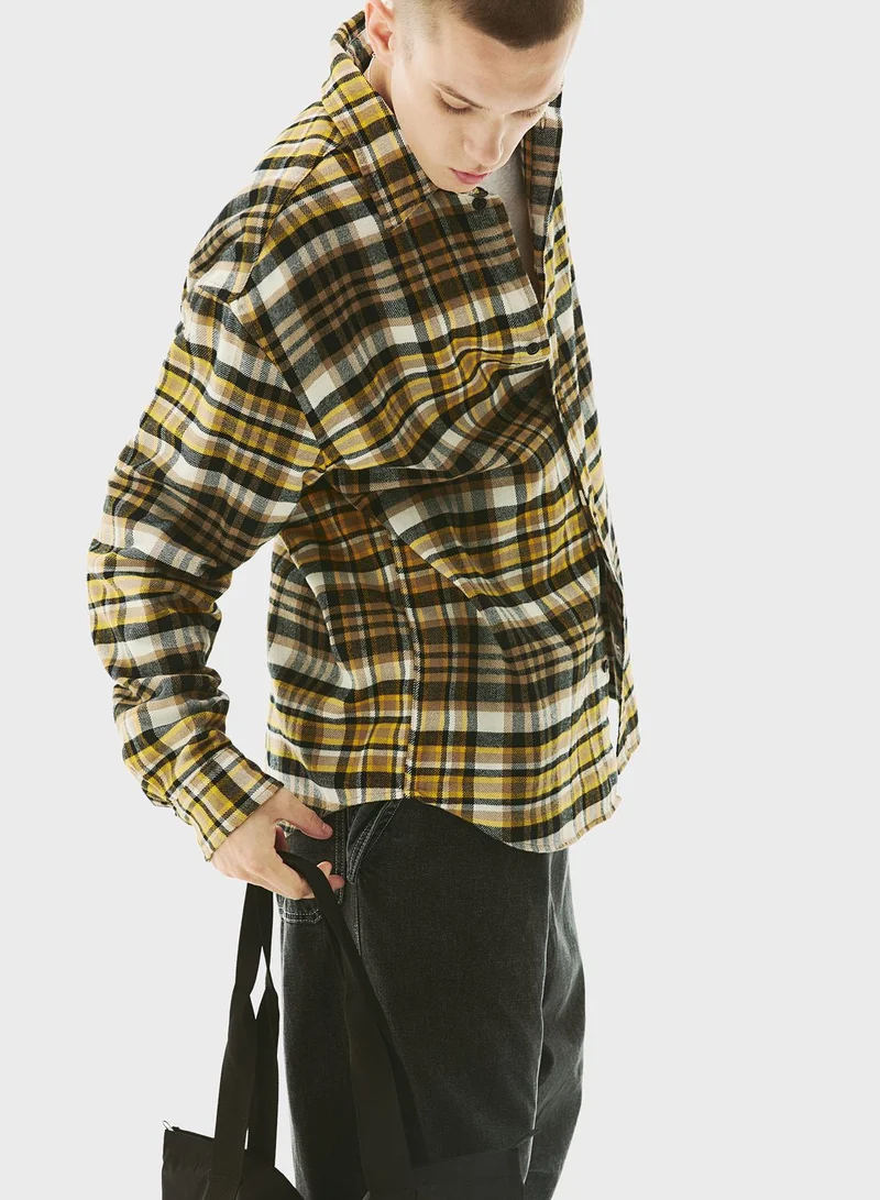 اتش اند ام Relaxed Fit Checked Shirt