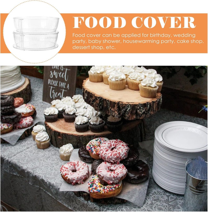 2-layer Food Protective Cover, Thickened Insulated Dish Cover Dustproof Lid, Multipurpose Kitchen Food Protector for Buffet, Table, and Leftover Storage - Image 3