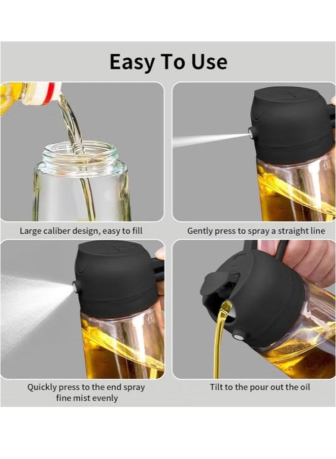 1 حقن زيت ، اثنين في واحد موزع زيت الزيتون والحقنة ، زجاجة زيت الزيتون 470 مل ، تستخدم للطبخ ، المطبخ ، السلطة ، الشواء ، زجاجة رش زيت الزيتون ، مناسبة لتخزين السوائل المختلفة ، مناسبة للشواء في الهواء الطلق ، الشواء ، الأغذية المنخفضة الدهون ، السلطة ، المطبخ ، الشواء ، مقلية الهواء والتخييم ، مناسبة للفتيات ، الشواء المنزلي الخفيف ، الرذاذ ، الموزع ، أدوات المطبخ القابلة لإعادة الاستخدام - Image 2