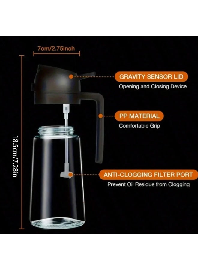 1 حقن زيت ، اثنين في واحد موزع زيت الزيتون والحقنة ، زجاجة زيت الزيتون 470 مل ، تستخدم للطبخ ، المطبخ ، السلطة ، الشواء ، زجاجة رش زيت الزيتون ، مناسبة لتخزين السوائل المختلفة ، مناسبة للشواء في الهواء الطلق ، الشواء ، الأغذية المنخفضة الدهون ، السلطة ، المطبخ ، الشواء ، مقلية الهواء والتخييم ، مناسبة للفتيات ، الشواء المنزلي الخفيف ، الرذاذ ، الموزع ، أدوات المطبخ القابلة لإعادة الاستخدام - Image 4