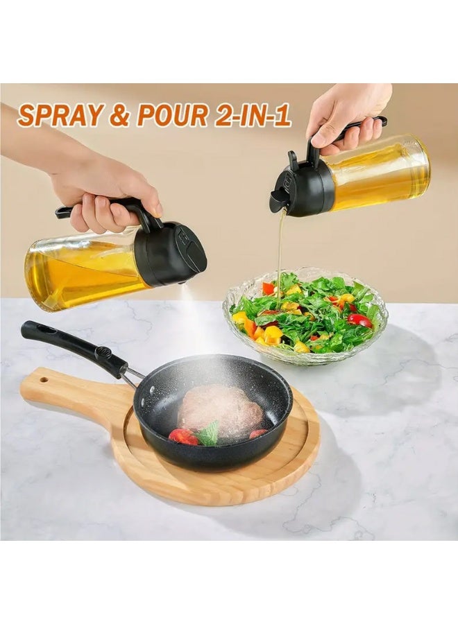 1 حقن زيت ، اثنين في واحد موزع زيت الزيتون والحقنة ، زجاجة زيت الزيتون 470 مل ، تستخدم للطبخ ، المطبخ ، السلطة ، الشواء ، زجاجة رش زيت الزيتون ، مناسبة لتخزين السوائل المختلفة ، مناسبة للشواء في الهواء الطلق ، الشواء ، الأغذية المنخفضة الدهون ، السلطة ، المطبخ ، الشواء ، مقلية الهواء والتخييم ، مناسبة للفتيات ، الشواء المنزلي الخفيف ، الرذاذ ، الموزع ، أدوات المطبخ القابلة لإعادة الاستخدام - Image 5
