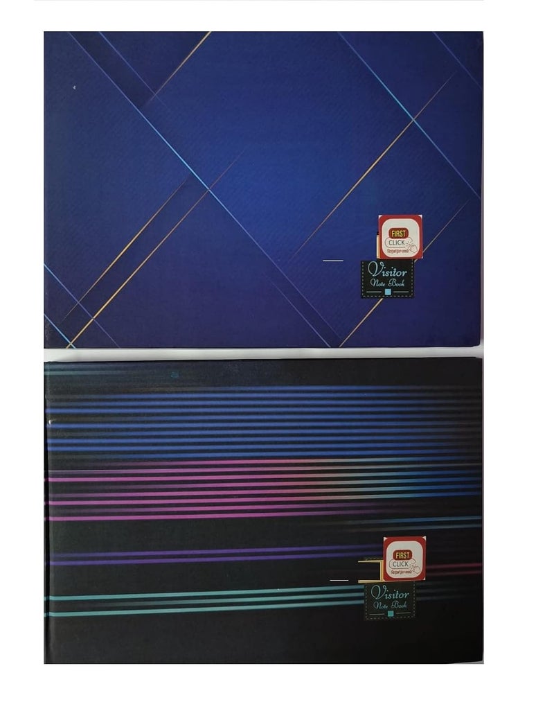 FIRST CLICK A4 Visitor Book Leatherite Guest Book Feedback Address Books Business Records Book Size 21x29.7cm 144 Page, Design of The Notebook is Subject to Change depending on Stock Available - Image 5